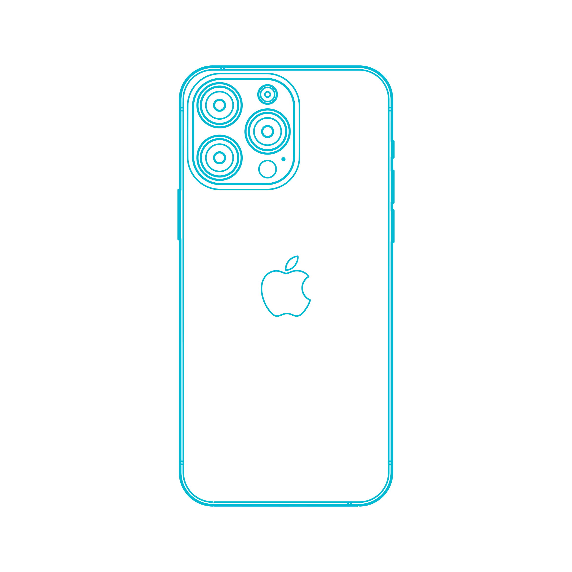 Digital Apple Iphones Apple Iphone 14 Pro Max Realistic Line Art Svg Vector Free Vectors